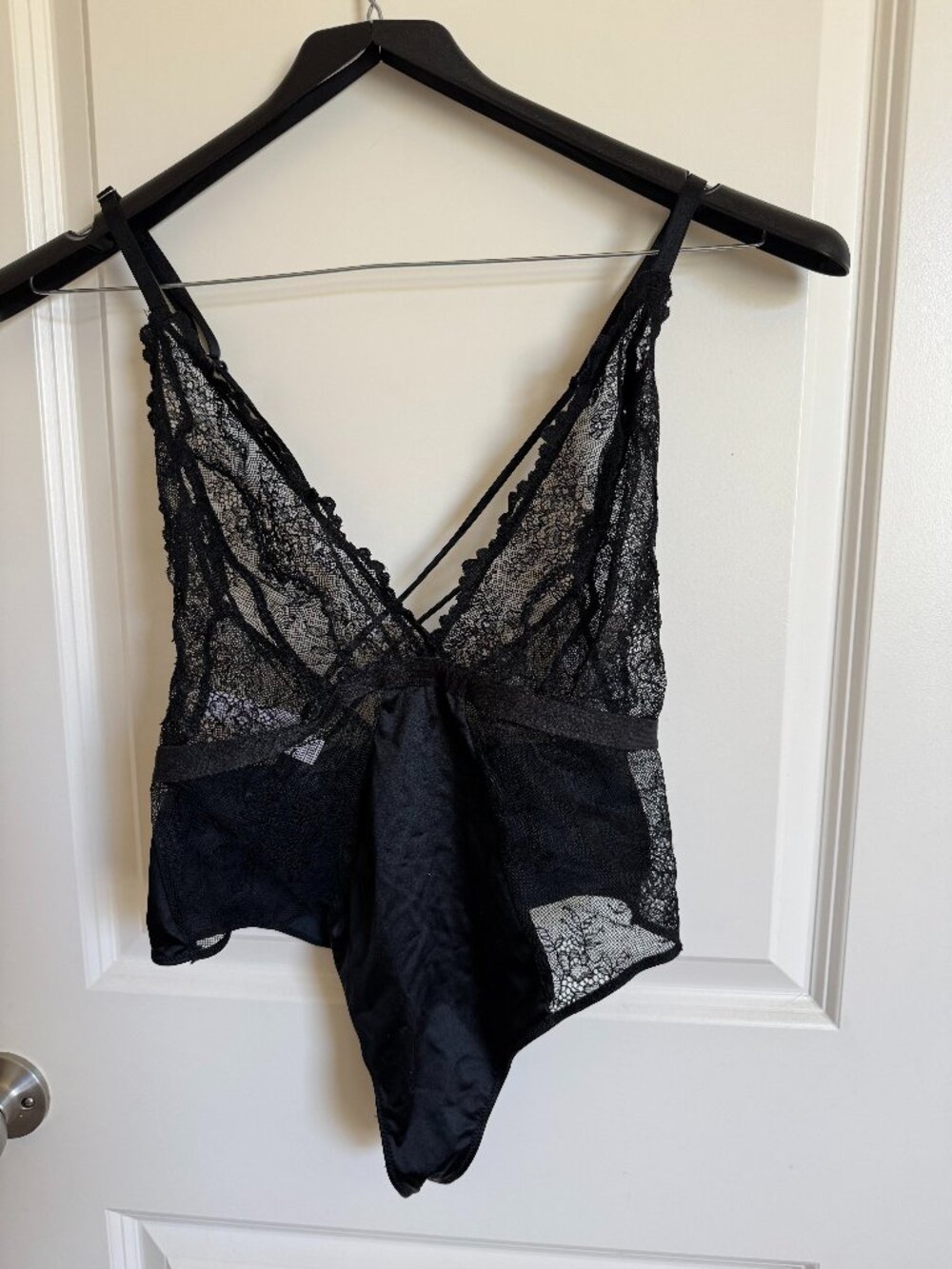 Auden Black Lace Bodysuit , M, NWT